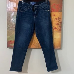 SIZE 6P DARK BLUE DEMOCRACY ANKLE LENGTH PANTS